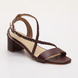 ETANIA sandales en cuir burgundy