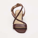 ETANIA sandales en cuir burgundy