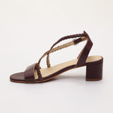 ETANIA sandales en cuir burgundy