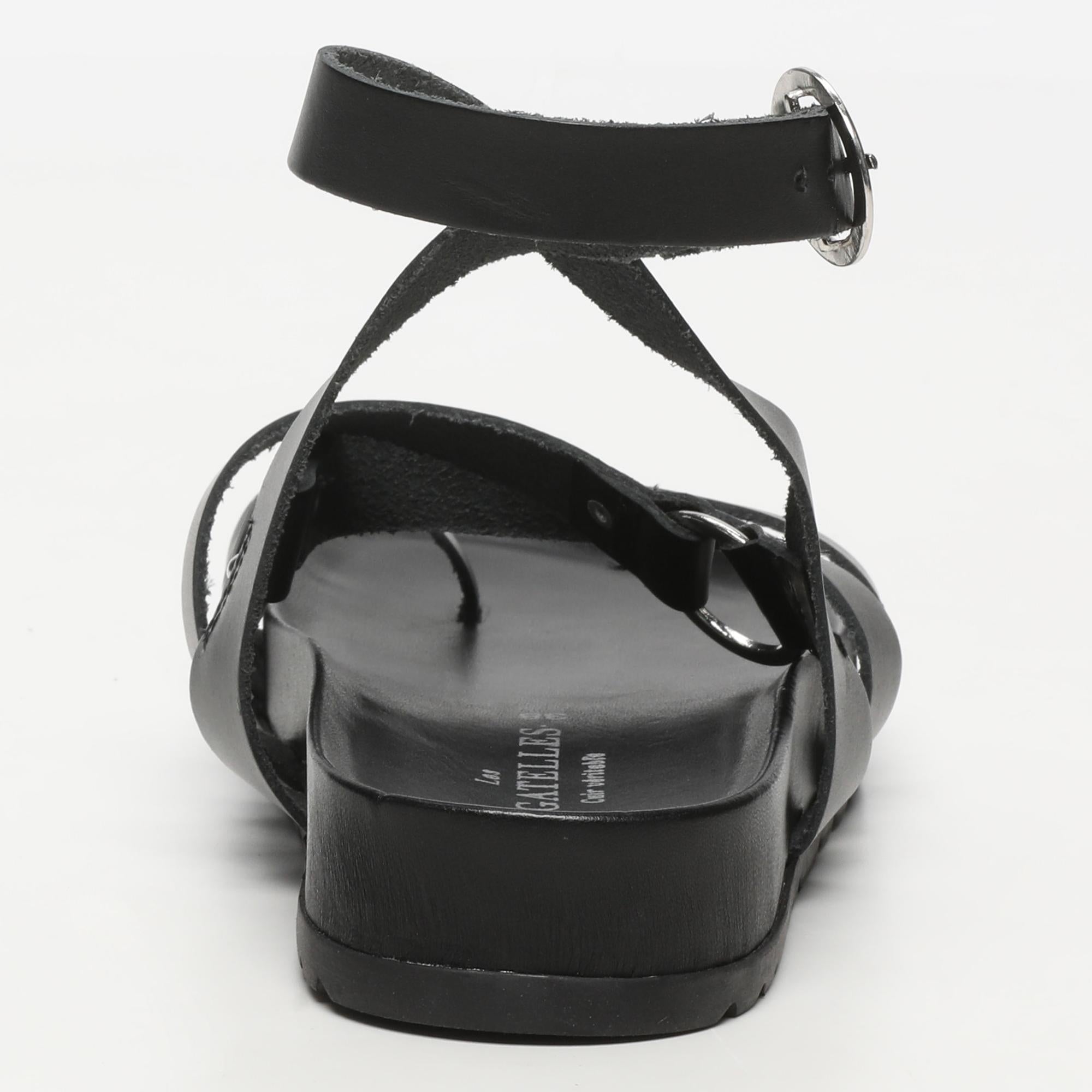 GELA sandales en cuir black