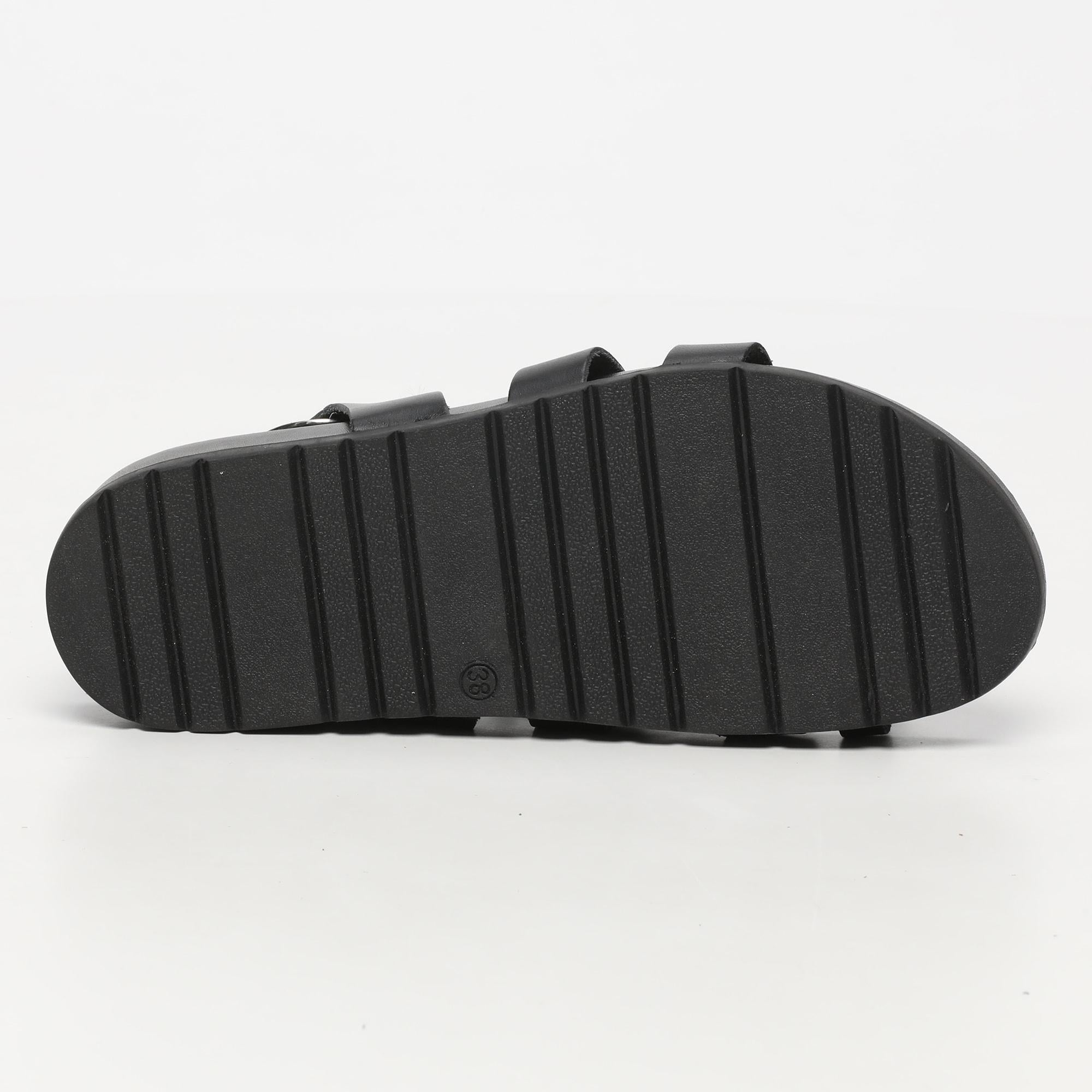 GELA sandales en cuir black