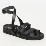 GELA sandales en cuir black