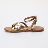 GIANA Sandale brillante en cuir