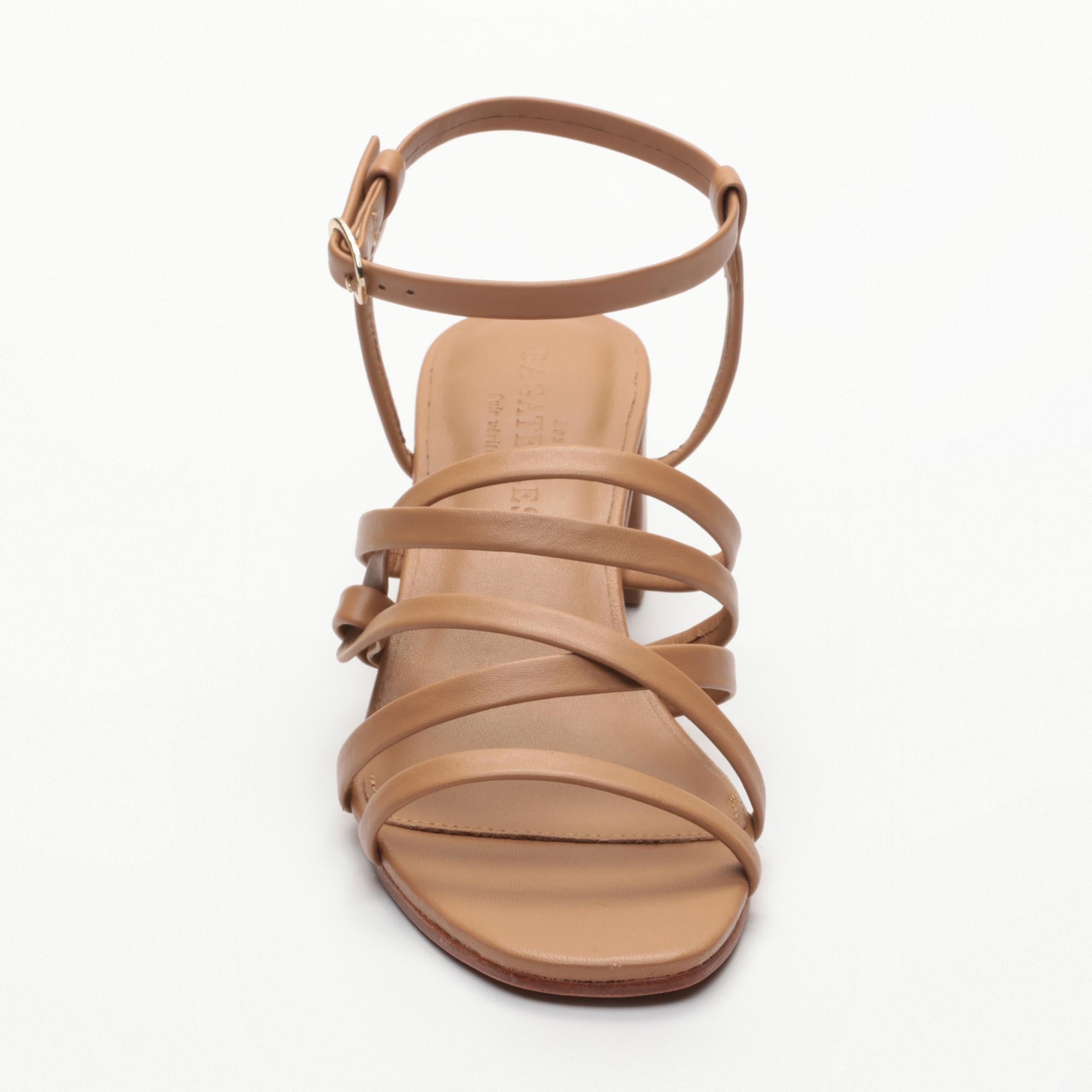 GRAYCEN sandales en cuir lighttan
