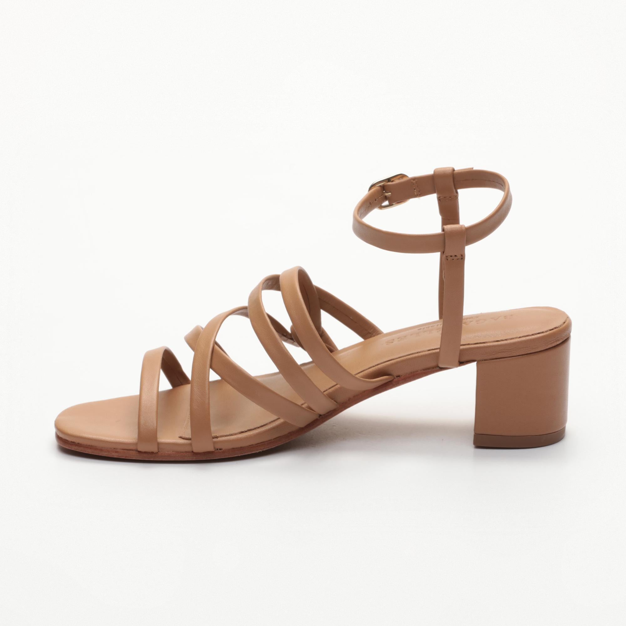GRAYCEN sandales en cuir lighttan