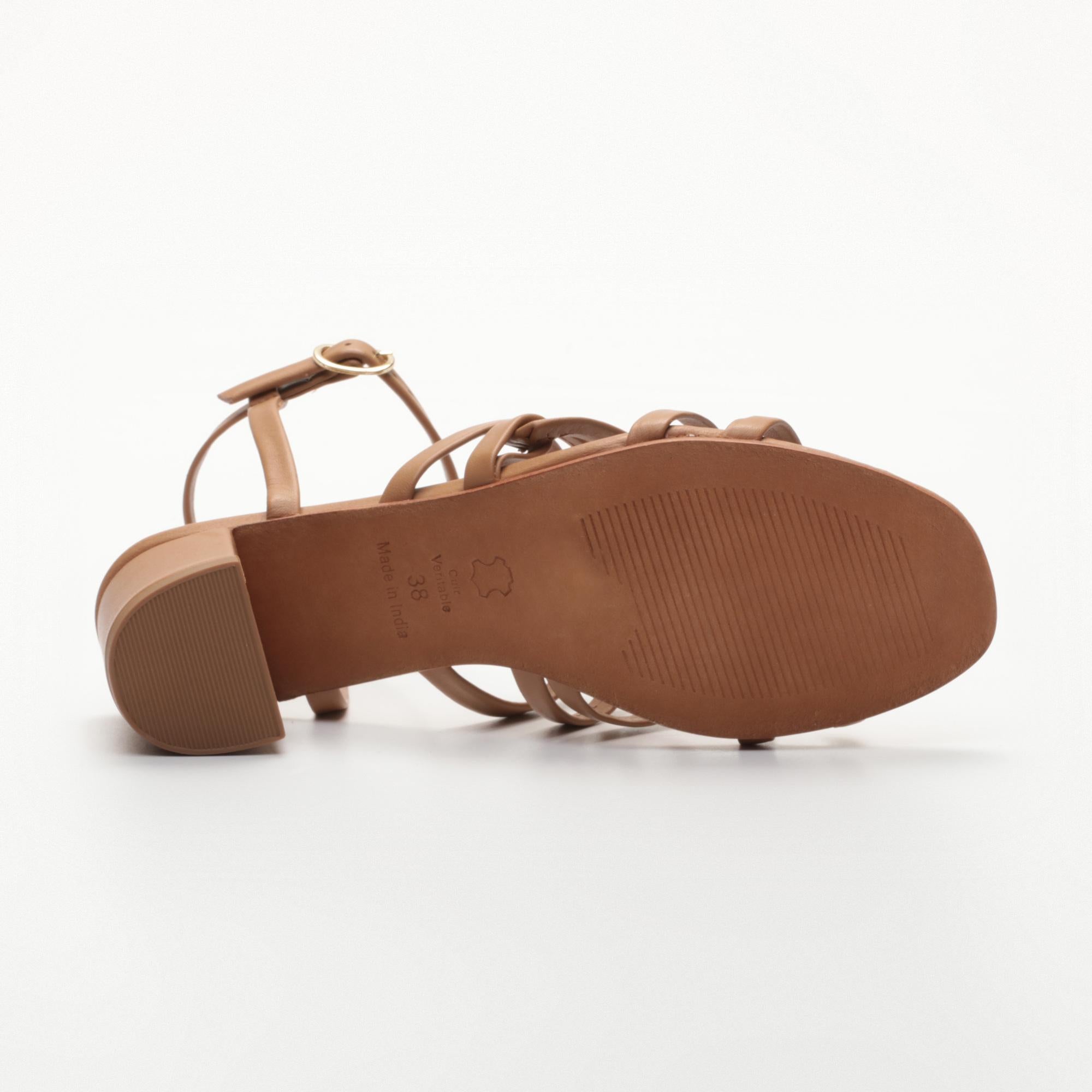 GRAYCEN sandales en cuir lighttan