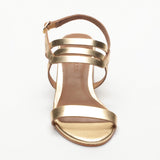 GRETEL sandales en cuir darkgold