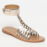 GUALJAINA  sandales en cuir gold