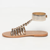 GUALJAINA  sandales en cuir gold