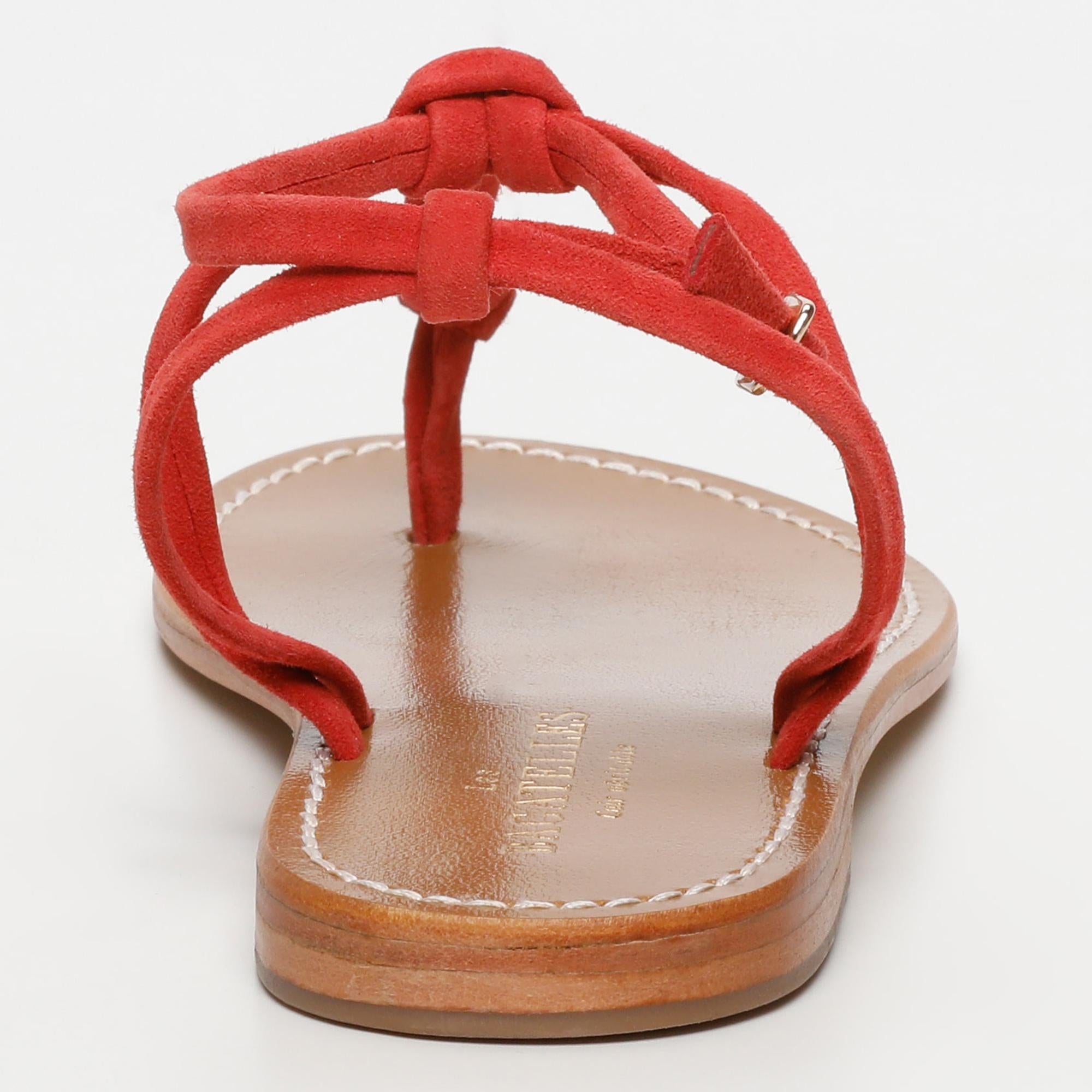 GUNNERA sandales en cuir strawberry