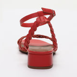 HACHI sandales en cuir lightred