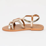 FENELLA sandales en cuir doré