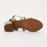 HUYANA sandales en cuir ltgreen