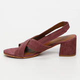 ISI sandales en cuir burgundy