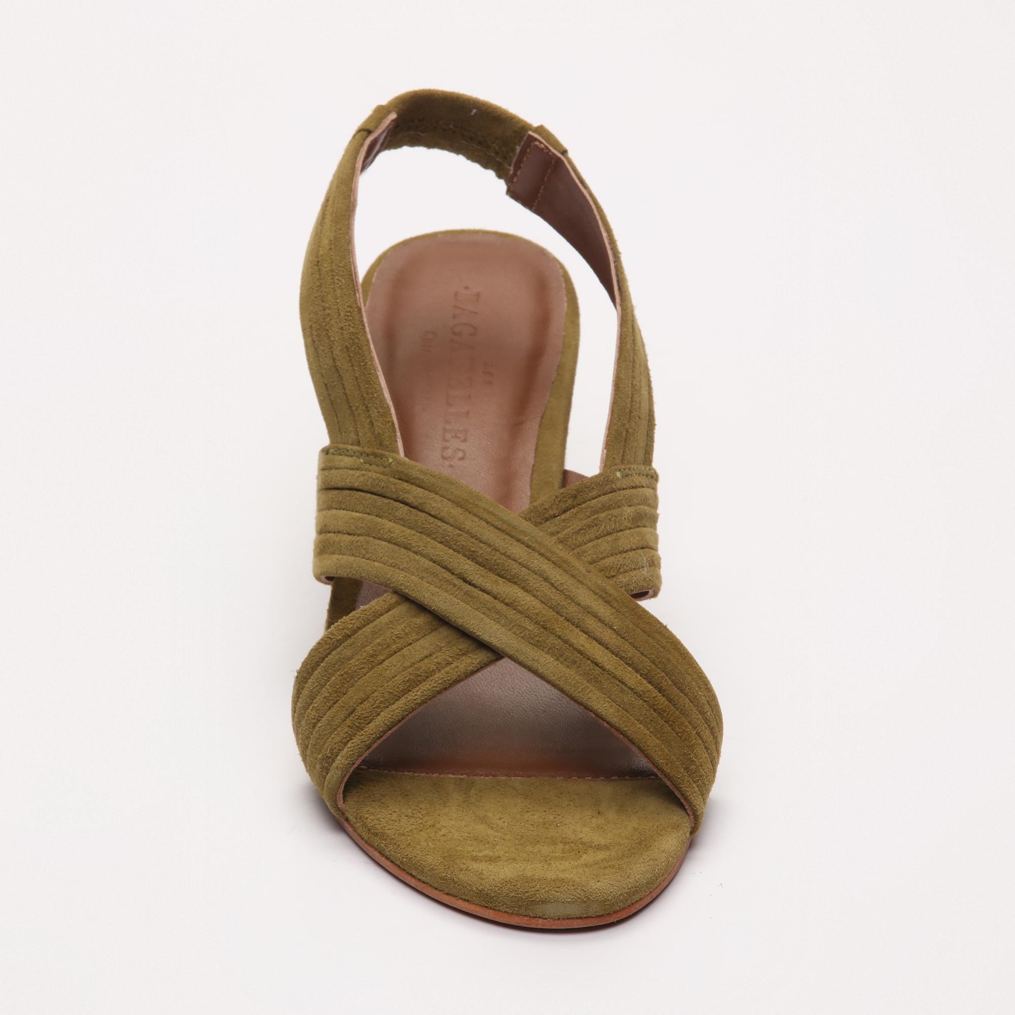 ISI sandales en cuir olive