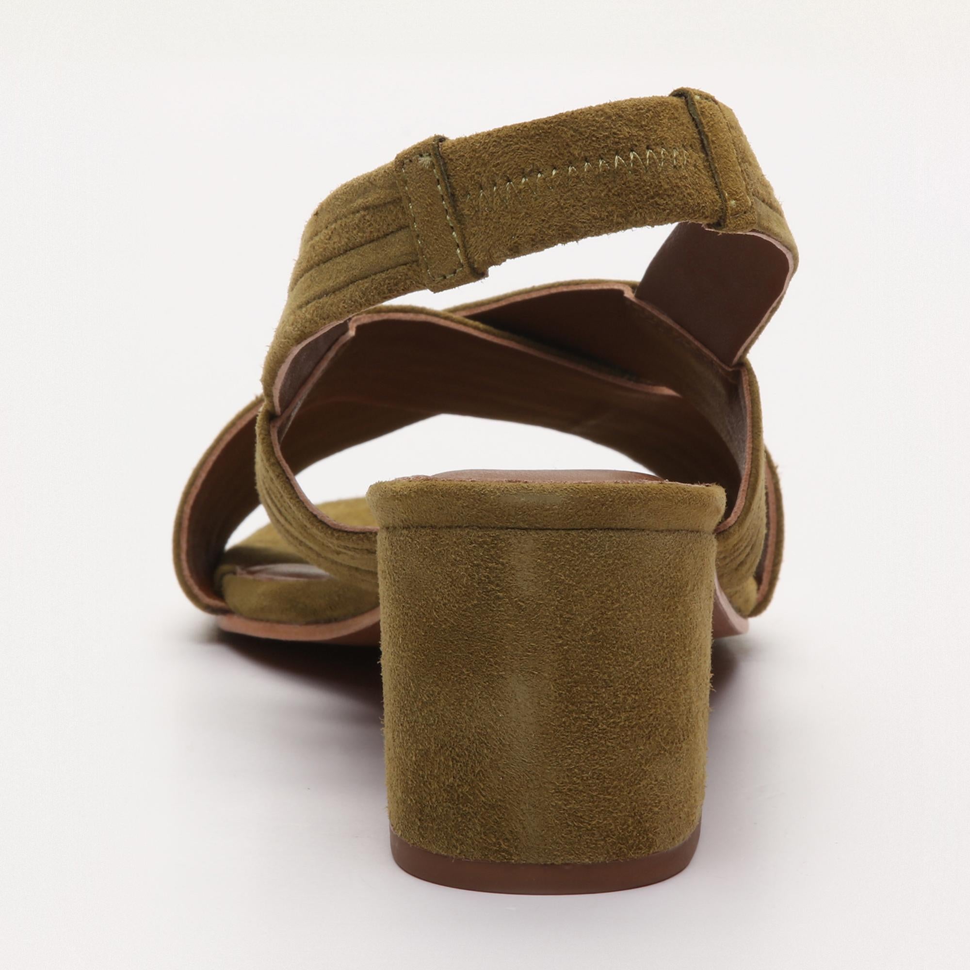 ISI sandales en cuir olive