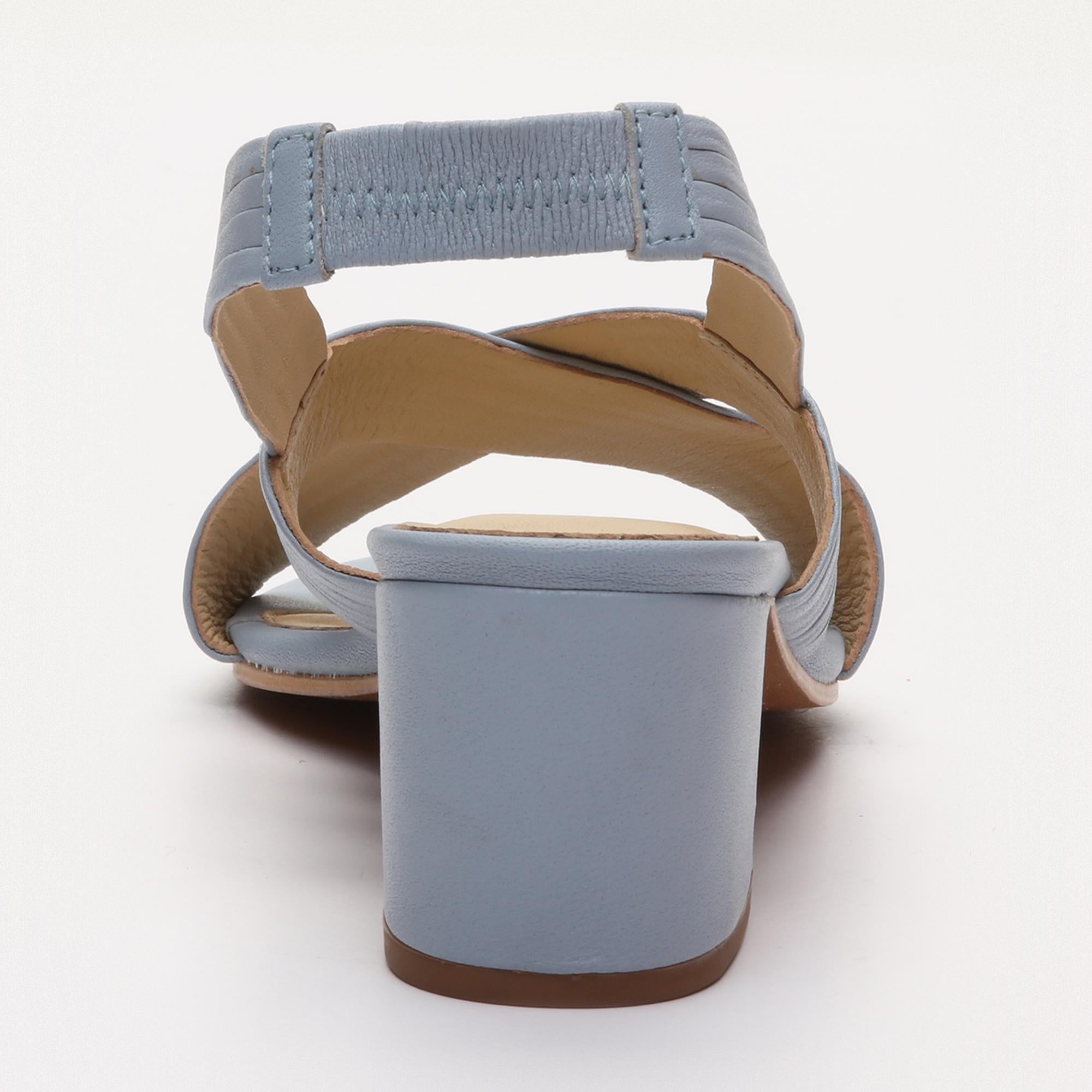 ISI sandales en cuir skyblue