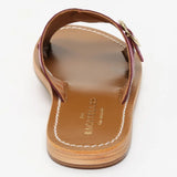 CONI mules en cuir prune