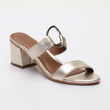 JOLAN sandales en cuir platinium