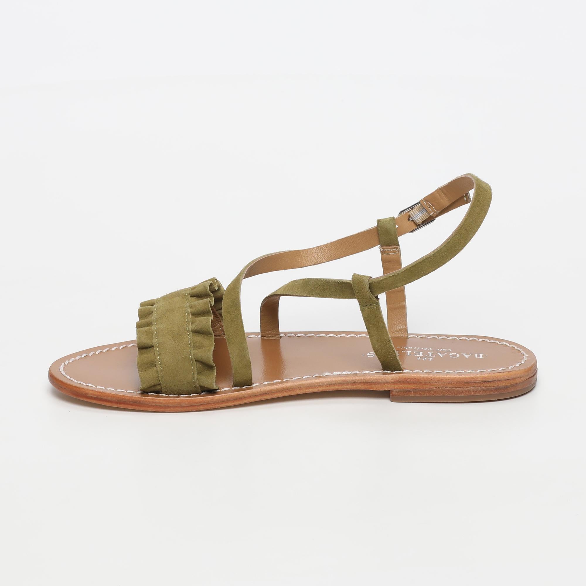 JULIA sandales en cuir olive