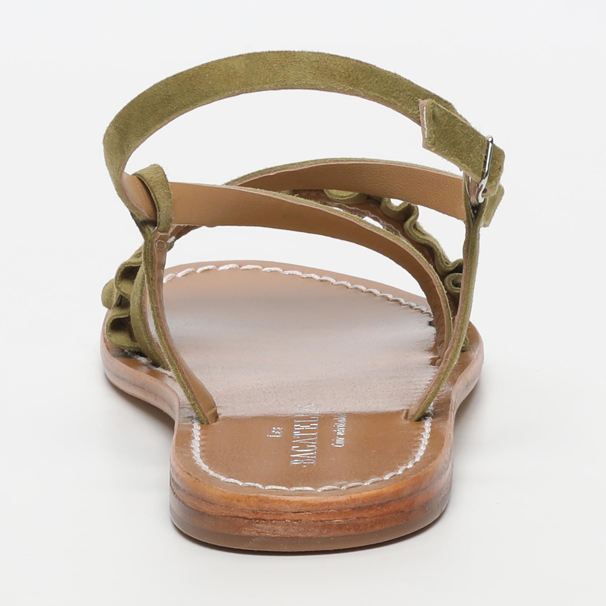 JULIA sandales en cuir olive
