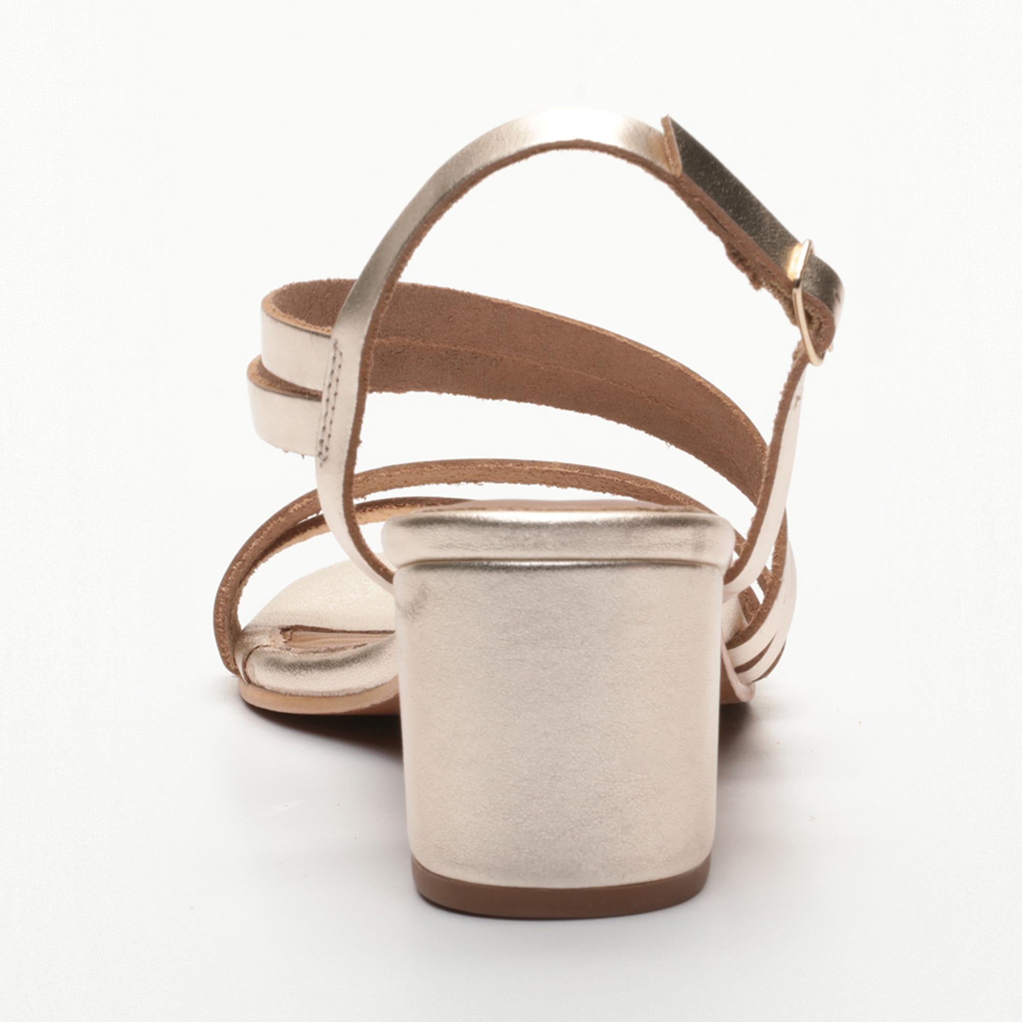 KACHINA sandales en cuir gold