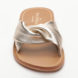 KITTI sandales en cuir platinium
