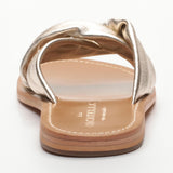 KITTI sandales en cuir platinium