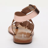 LEE sandales en cuir rosegold