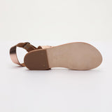 LEE sandales en cuir rosegold