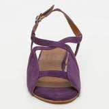 LOBERIA sandales en cuir amethyst