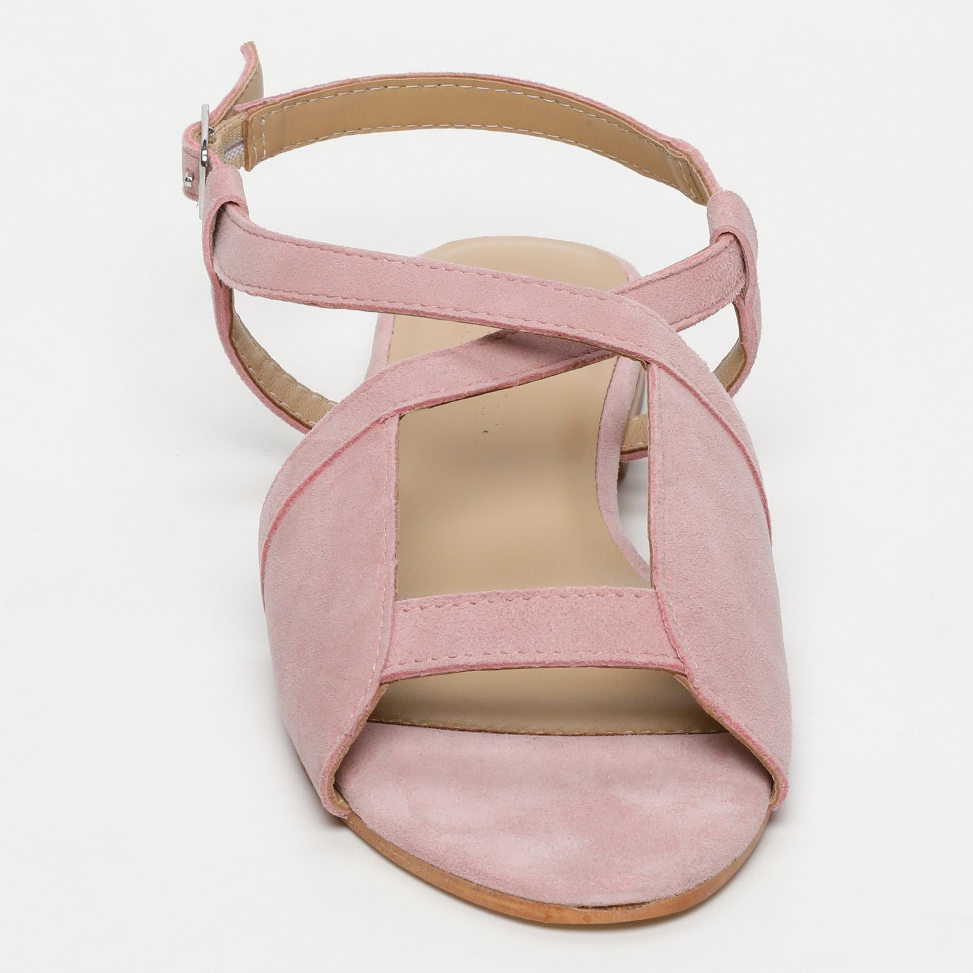 LOBERIA sandales en cuir pink