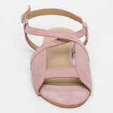 LOBERIA sandales en cuir pink
