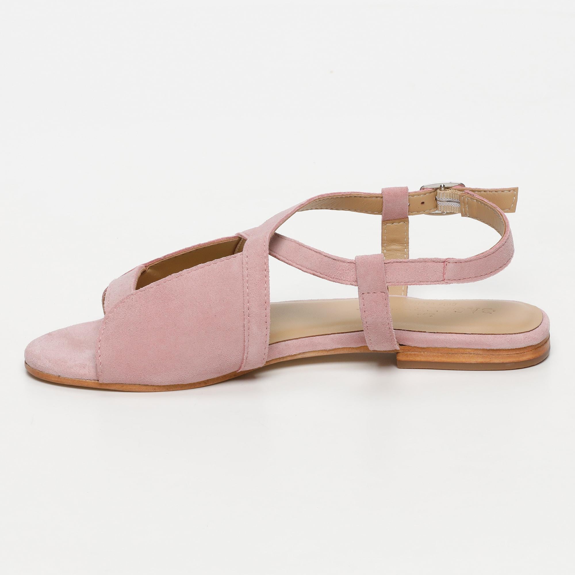 LOBERIA sandales en cuir pink
