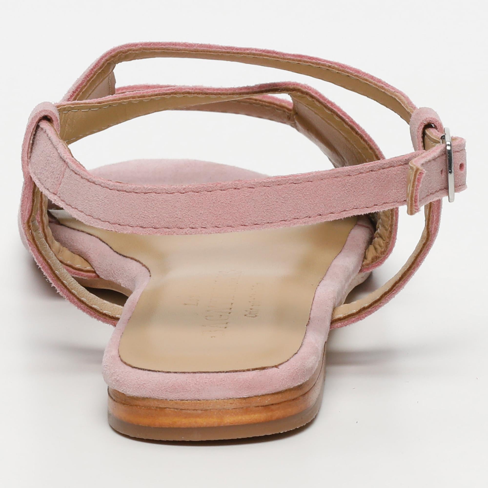 LOBERIA sandales en cuir pink