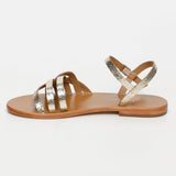 LYDIA sandales en cuir goldcrackle