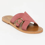 CONI mules en cuir mulberry