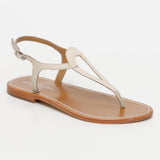MALABIA sandales en cuir ivory