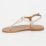 MALABIA sandales en cuir ivory