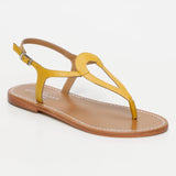 MALABIA sandales en cuir yellow