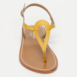 MALABIA sandales en cuir yellow