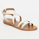 MALINI sandales en cuir whitecroco