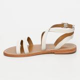MALINI sandales en cuir whitecroco
