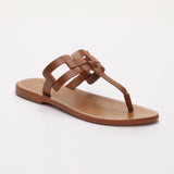 MELODY sandales en cuir camel