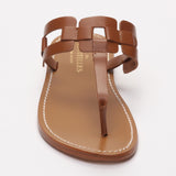 MELODY sandales en cuir camel