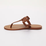 MELODY sandales en cuir camel