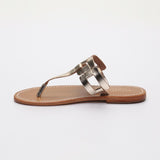 MELODY sandales en cuir gold