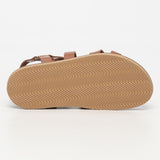 MIRA sandales en cuir camel