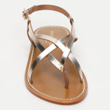 MORRIS sandales en cuir gold