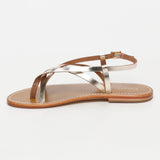 MORRIS sandales en cuir gold